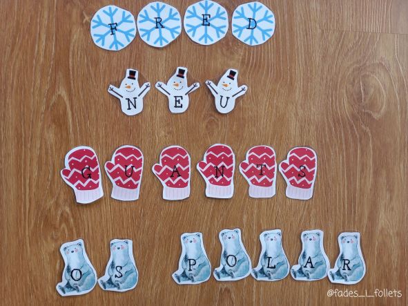 LETRAS ABECEDARIO INVIERNO