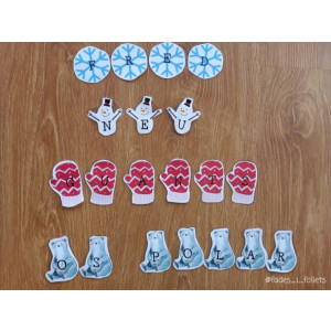 LETRAS ABECEDARIO INVIERNO