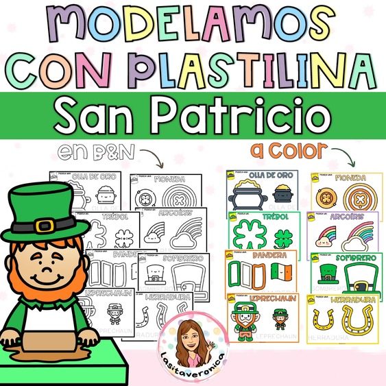 Plastilina San Patricio. Marzo.