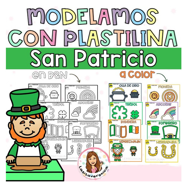 Plastilina San Patricio. Marzo.