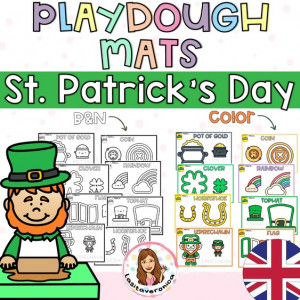 Plastilina San Patricio / St. Patrick's Day Playdough mats.