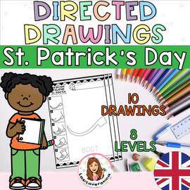 Dibujos paso a paso San Patricio. / Directed Drawings St. Patrick's Day. ENGLISH