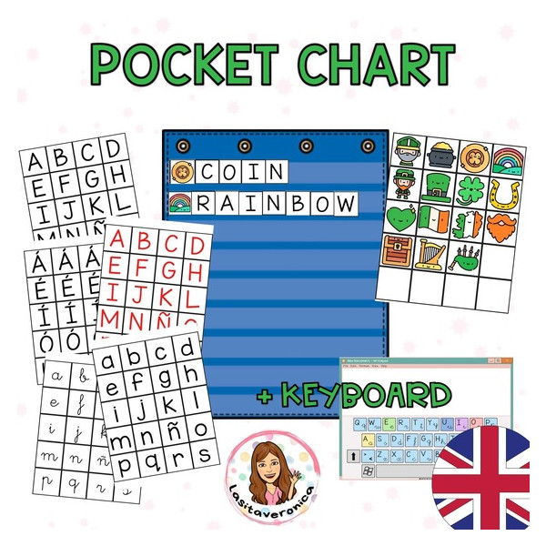 Vocabulario San Patricio / St. Patrick's Day vocabulary. Literacy centers.