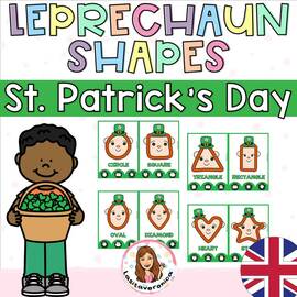 Plastilina formas geométricas San Patricio / St. Patrick Playdough mats. Shapes.