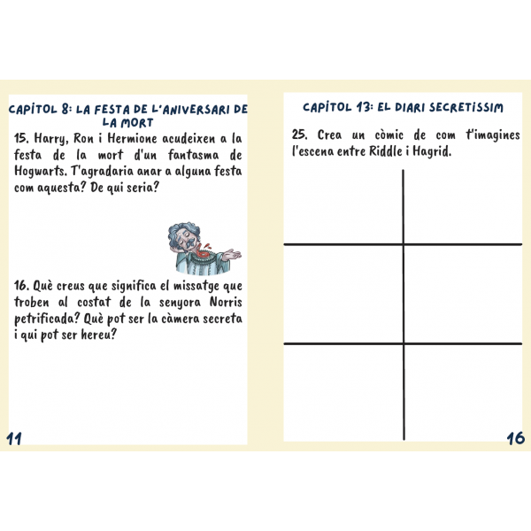 Seguimiento de la lectura HARRY POTTER I LA CAMBRA SECRETA