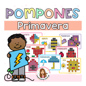 Pompones Primavera. Motricidad Fina