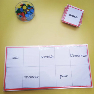 Bingo de paraules (lletra lligada)