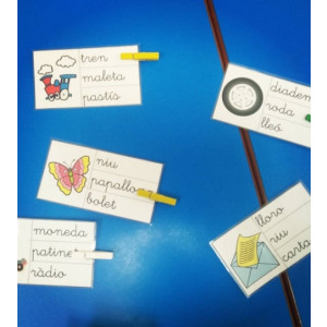 Posa la pinça (lletra lligada)