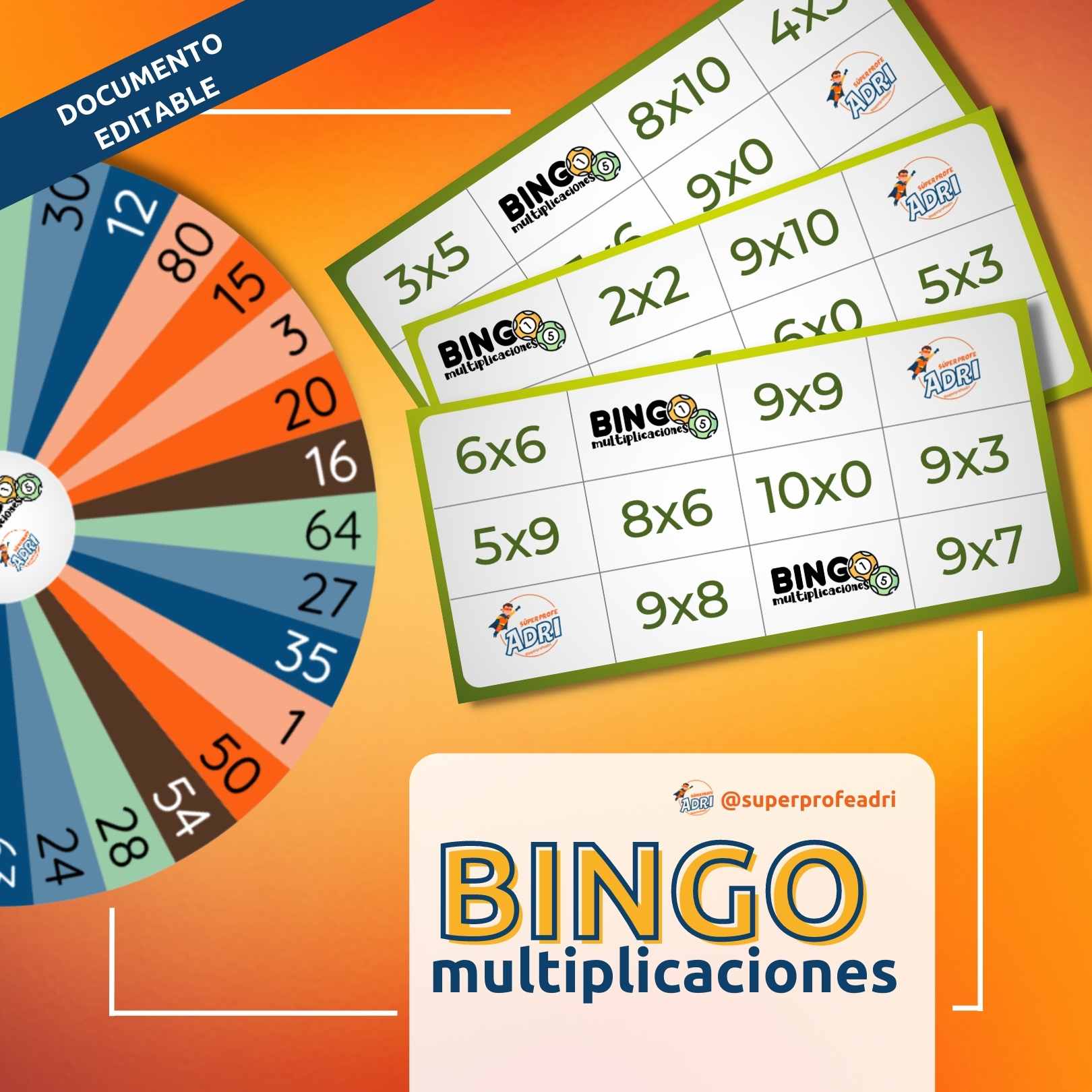 Bingo multiplicaciones