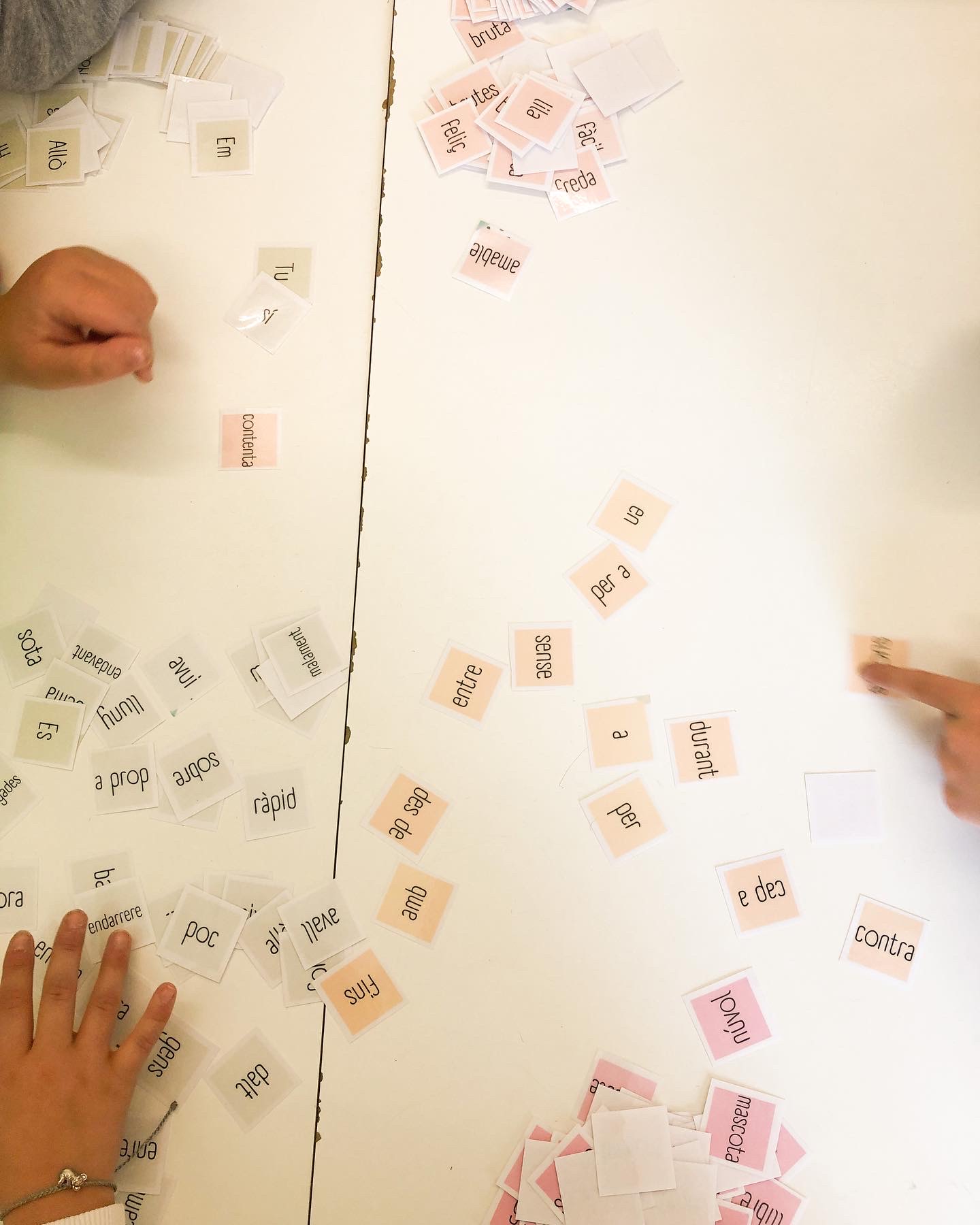 TARGETES PER CREAR ORACIONS