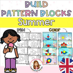 Pattern Blocks Verano / Summer Pattern Blocks. English