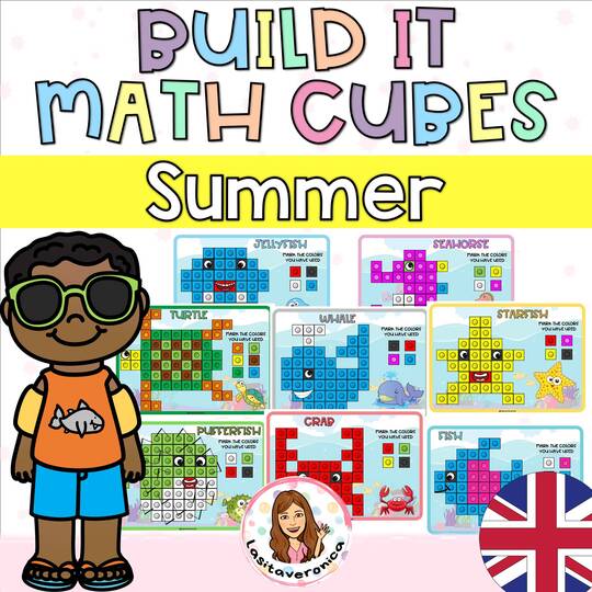 Policubos en Verano / Summer Mathlink Cubes. ENGLISH