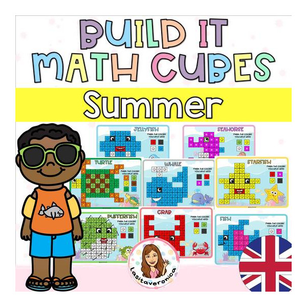 Policubos en Verano / Summer Mathlink Cubes. ENGLISH