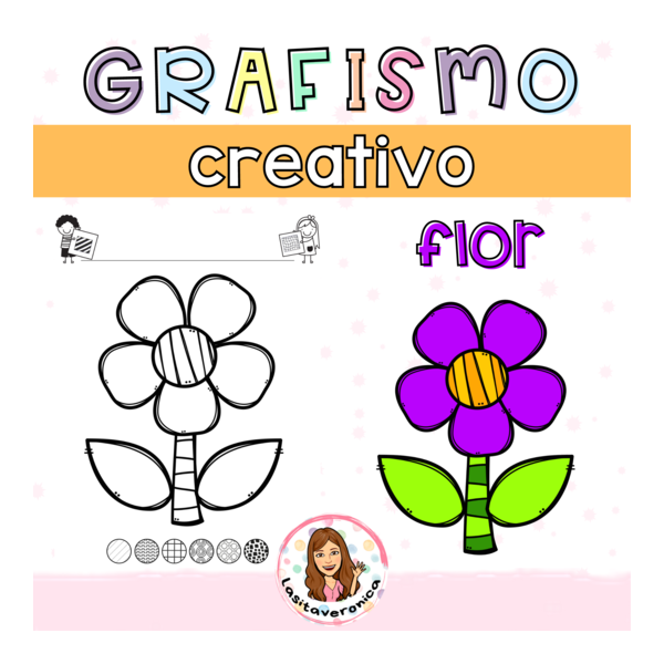 Grafismo Flor. Primavera