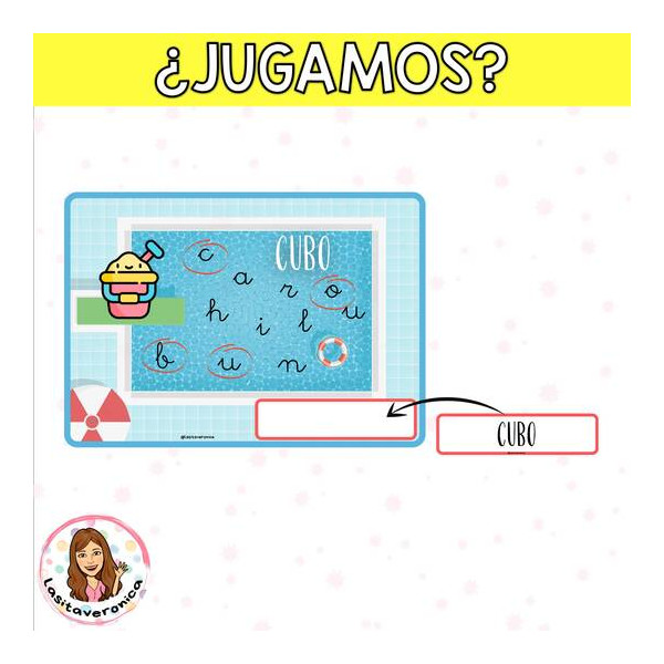 Buscaletras "VERANO". Sopa de letras de verano.