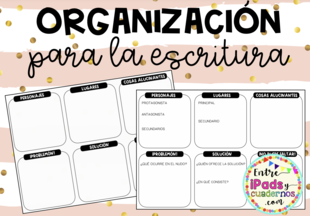 Organizamos la Escritura Creativa. Plantilla.