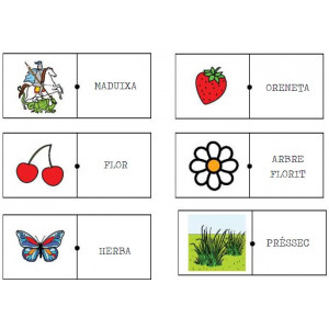 Dòmino primavera_Associació imatge/paraula