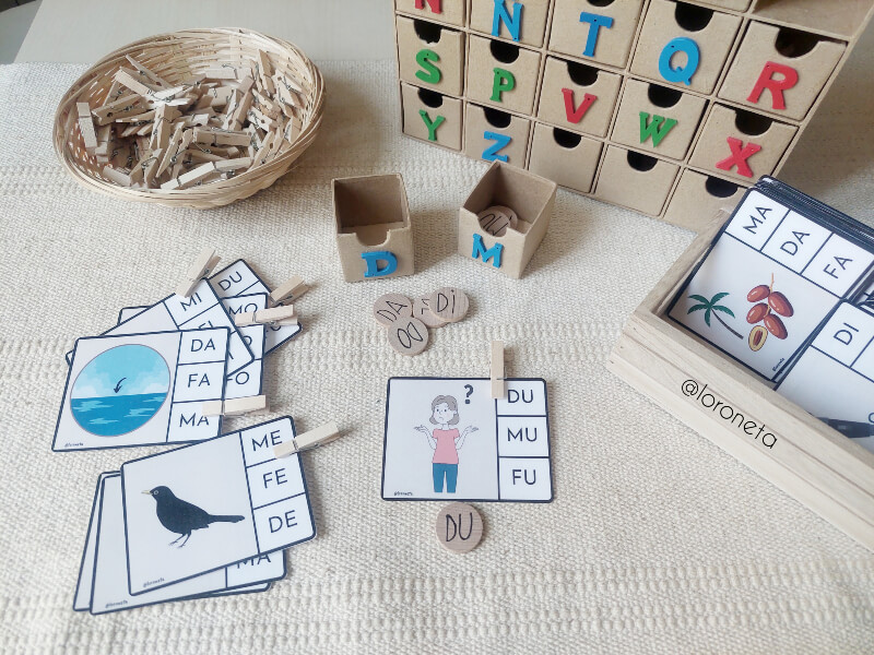 Lectura de síl·labes directes D-F-M