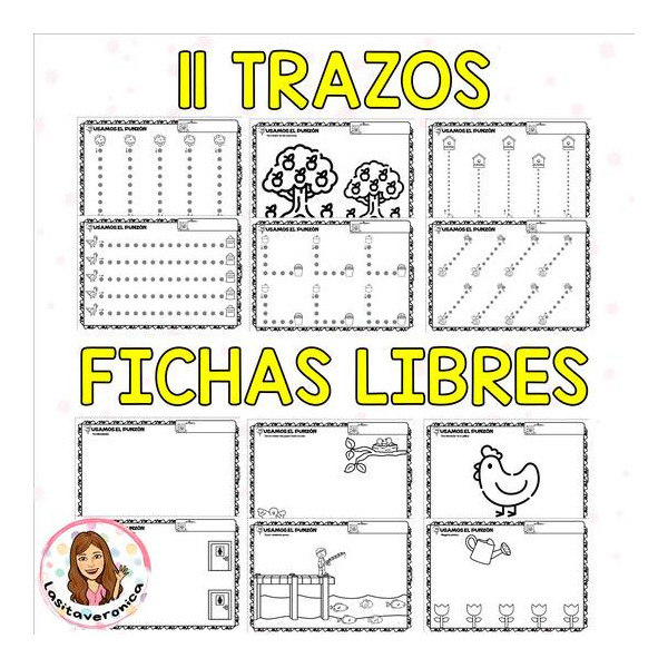 Motricidad: picar. Fichas para mejorar el picado.