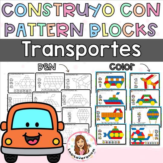 Pattern Blocks Medios de Transportes