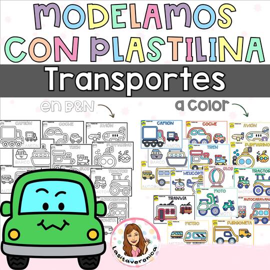 Plastilina Medios de Transporte.