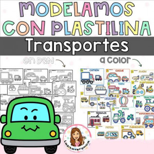 Plastilina Medios de Transporte.
