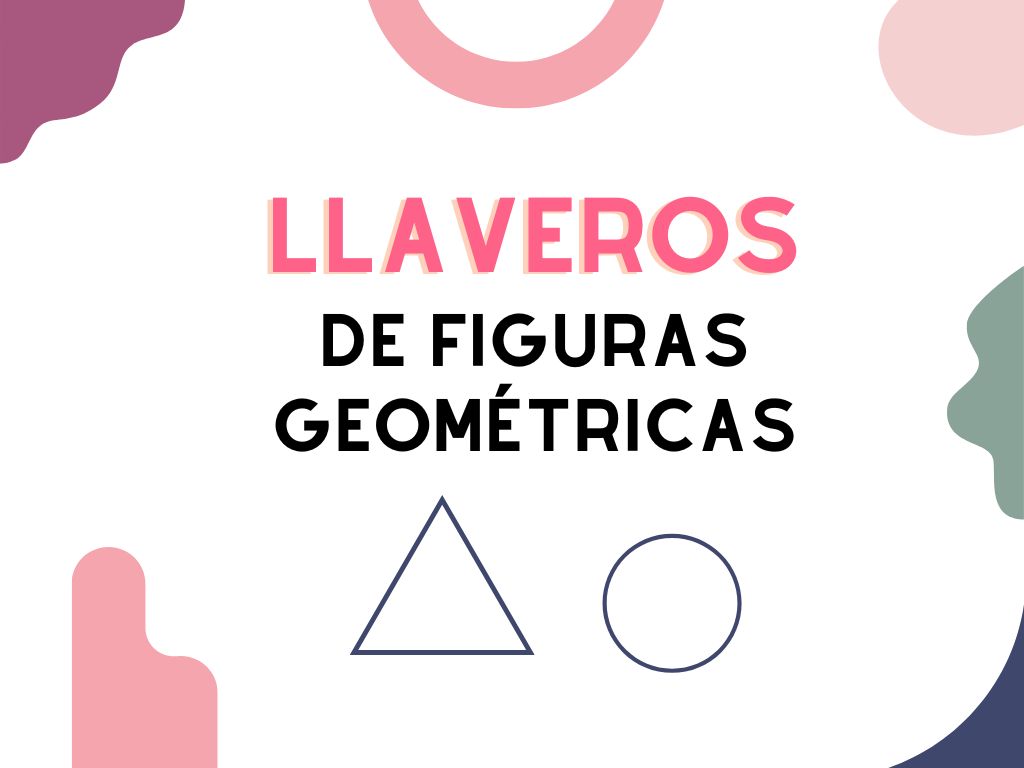 Llaveros - figuras geométricas