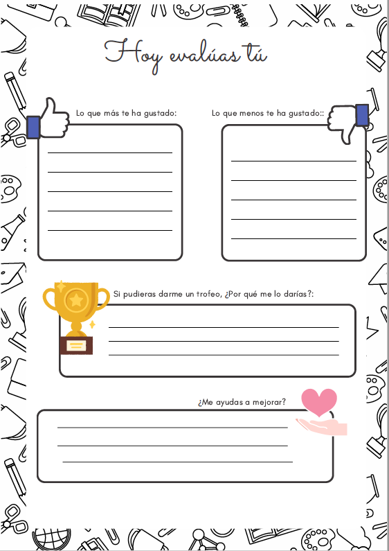 ficha de evaluación al profe