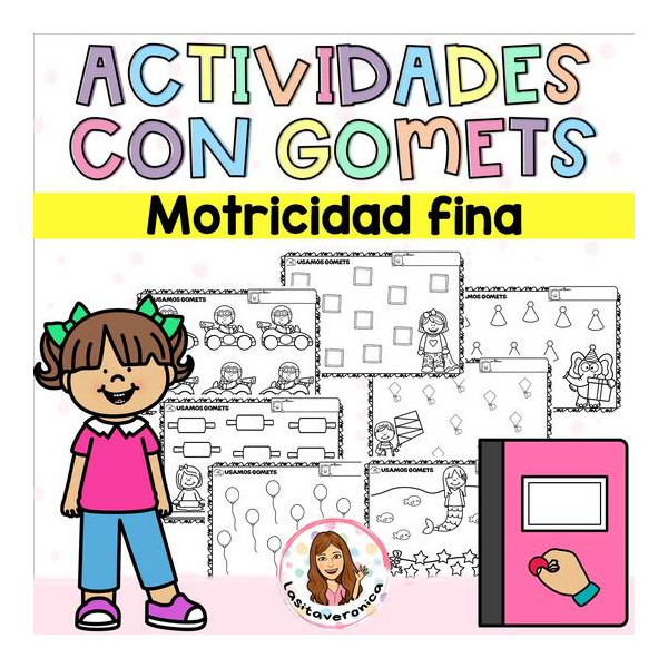 Motricidad: gomets. Pegatinas.