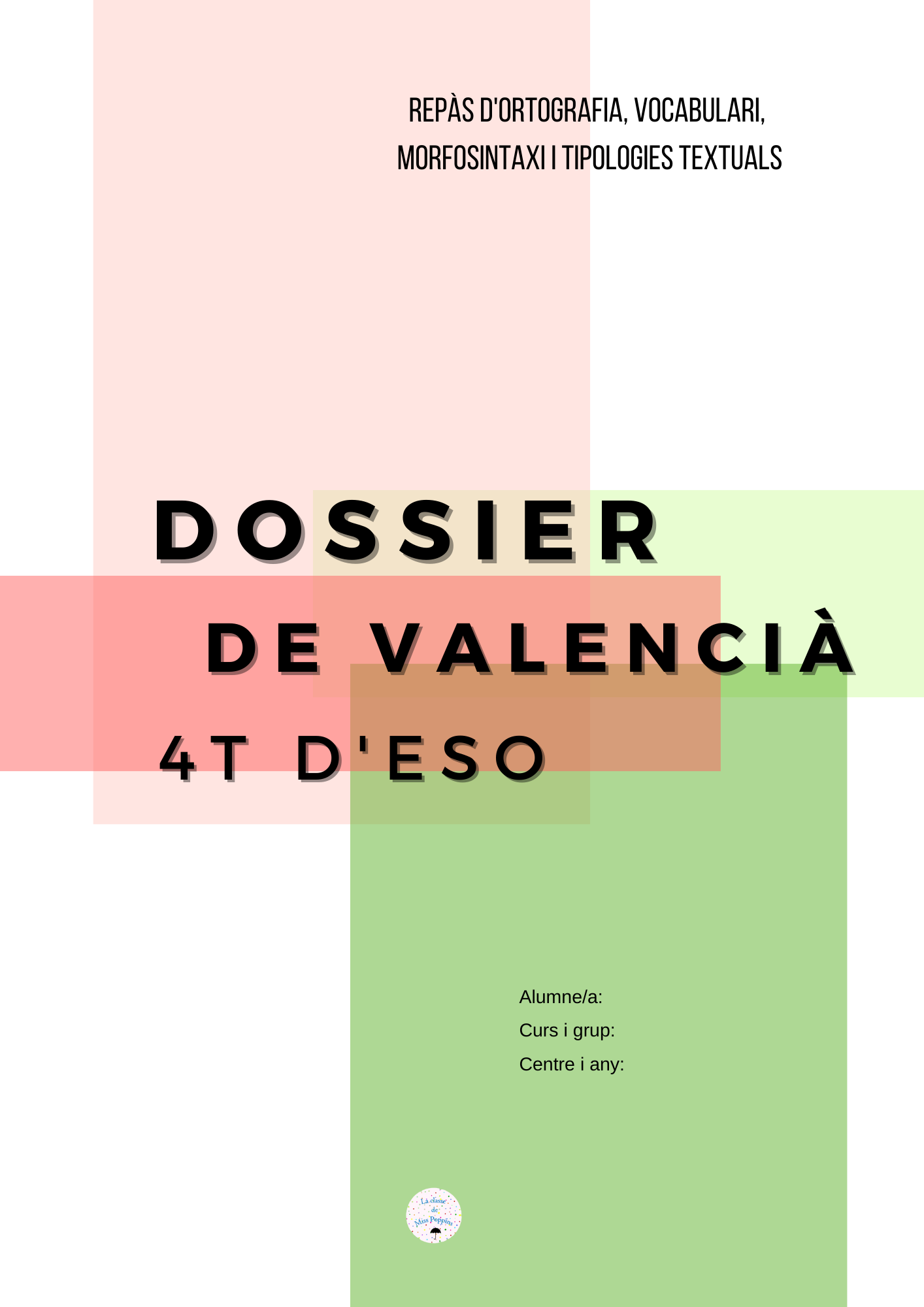 Dossier de repàs, 4t ESO