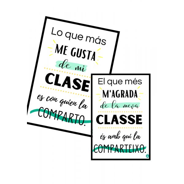 Lo que más me gusta de mi clase es con quien la comparto!