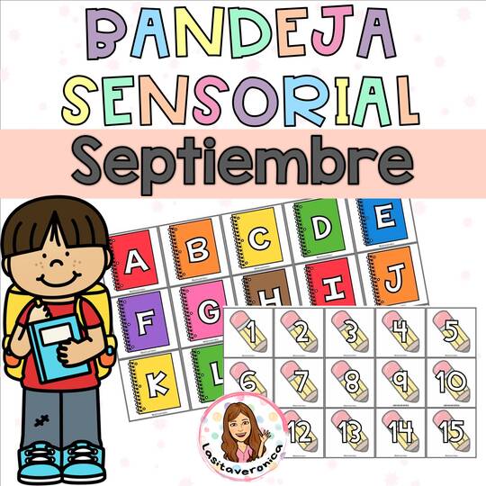 Bandeja sensorial septiembre