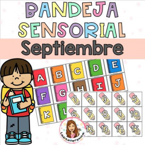 Bandeja sensorial septiembre