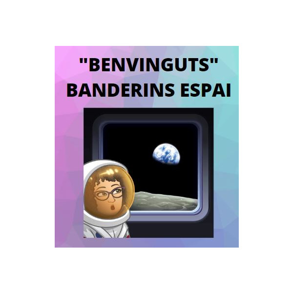 "Benvinguts" Banderins Espai