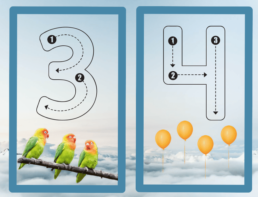 TARGETES NÚMEROS 0-10 TRAÇ