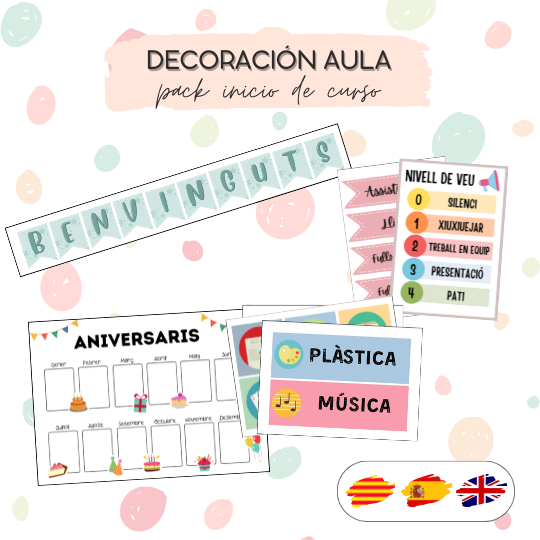 Pack decoración del aula