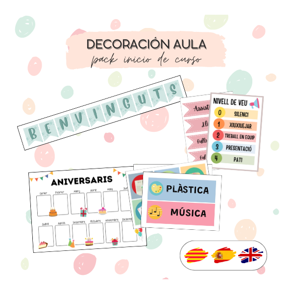 Pack decoración del aula