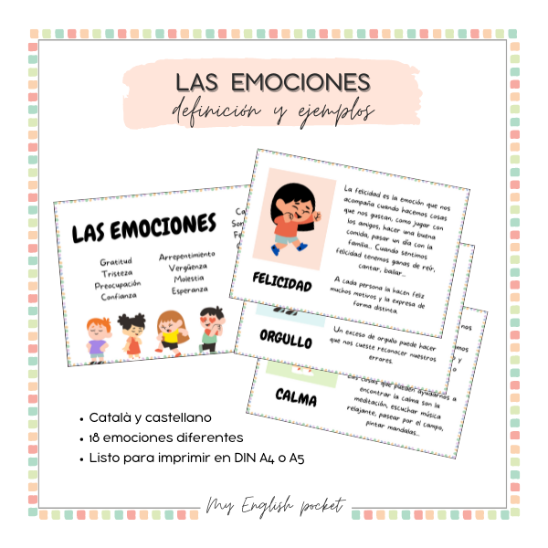 Targetas para el reconocimiento de emociones