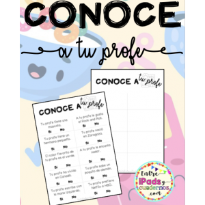 Conoce a tu profe: plantilla sencilla