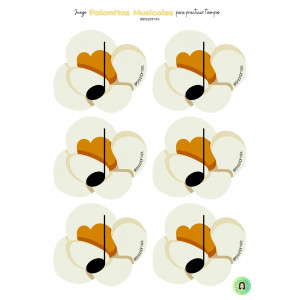 "Palomitas musicales" - Juego para aprender tiempos y compases by @pizziprofe