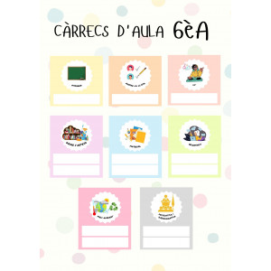 Cartell càrrecs d'aula