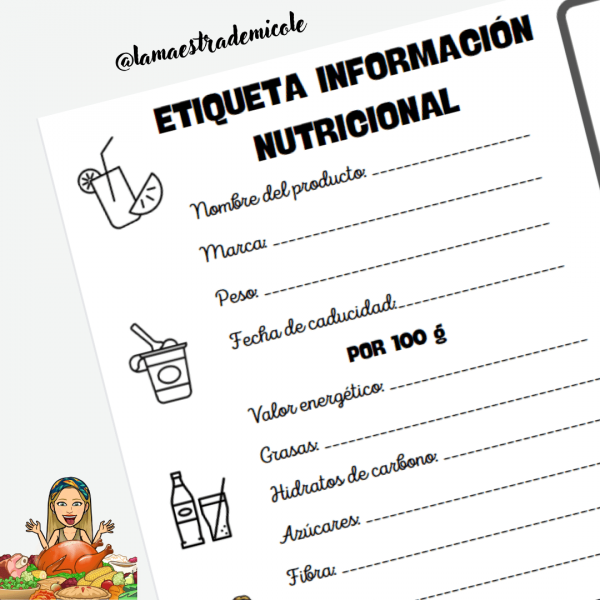 Ficha de análisis - Información Nutricional de los alimentos