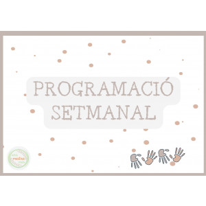 Quadern programació setmanal