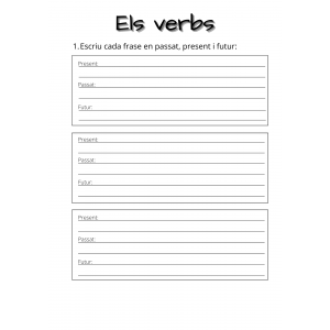 Oracions en present, passat i futur