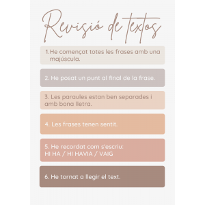 Autoavaluació revisió de textos