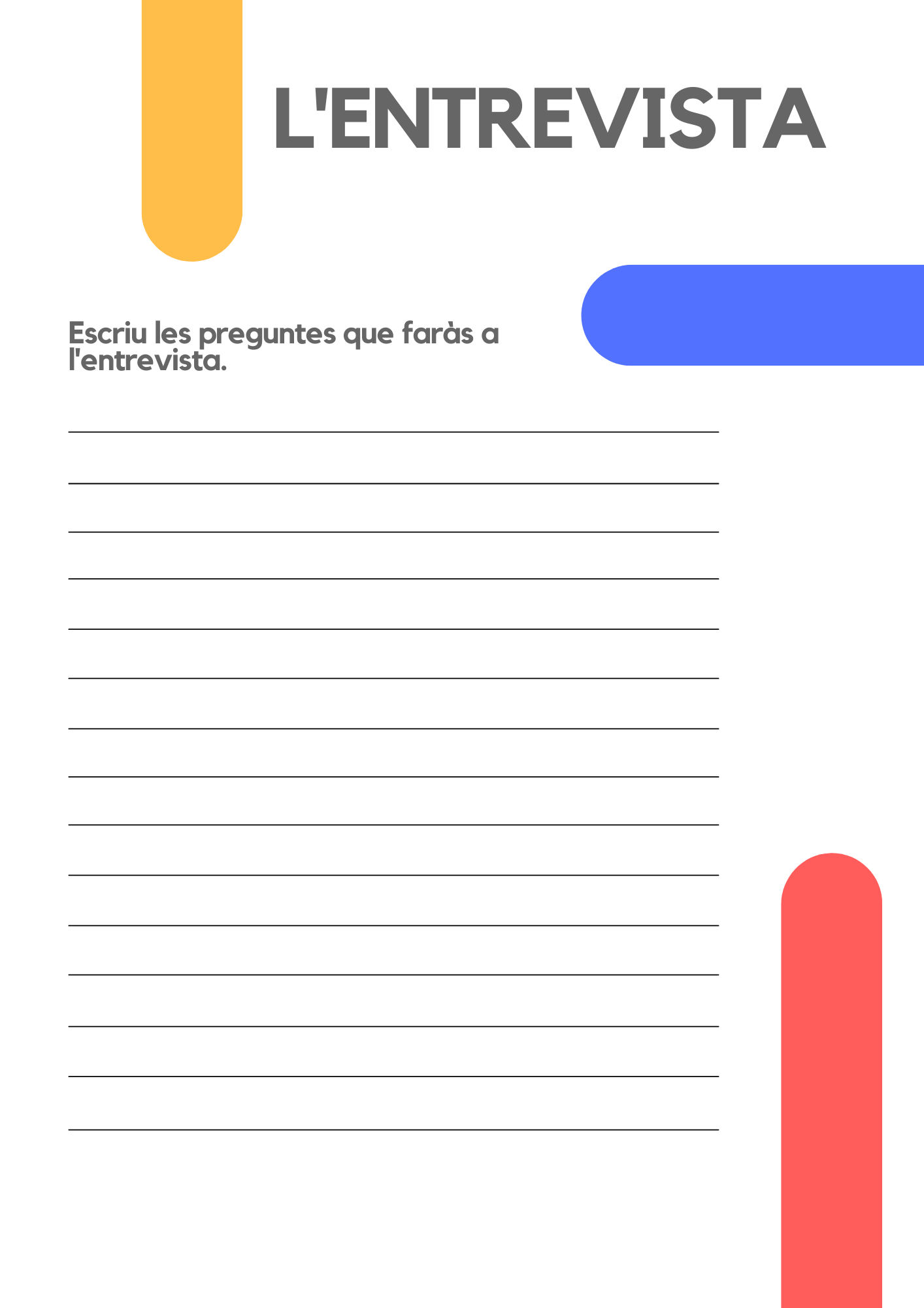 Escribim una entrevista