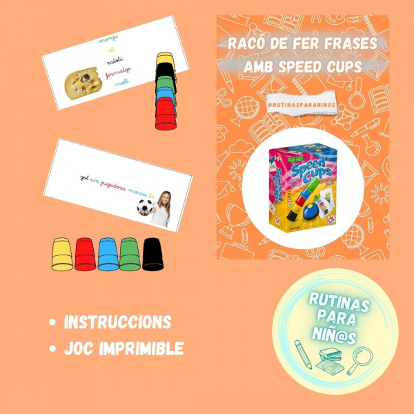 Ordenar frases amb speed cups