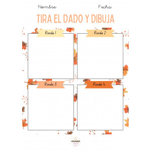 Tira el dado y dibuja