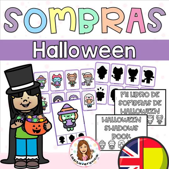 Sombras de Halloween. Memory Halloween.