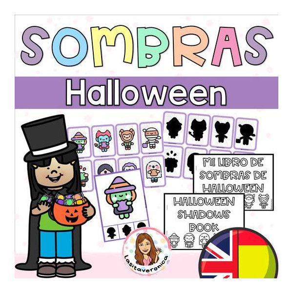 Sombras de Halloween. Memory Halloween.